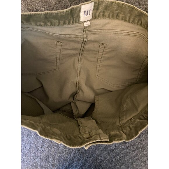 GAP 3.5"‎ Corduroy Shorts Women 14 Moss Soft Stretch Casual Outdoor Raw Edge Hem - Picture 12 of 12